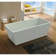 1500x750x580mm Square Bathtub Freestanding Acrylic White Bath Tub 1500x750x580mm Square Bathtub Freestanding Acrylic White Bath Tub